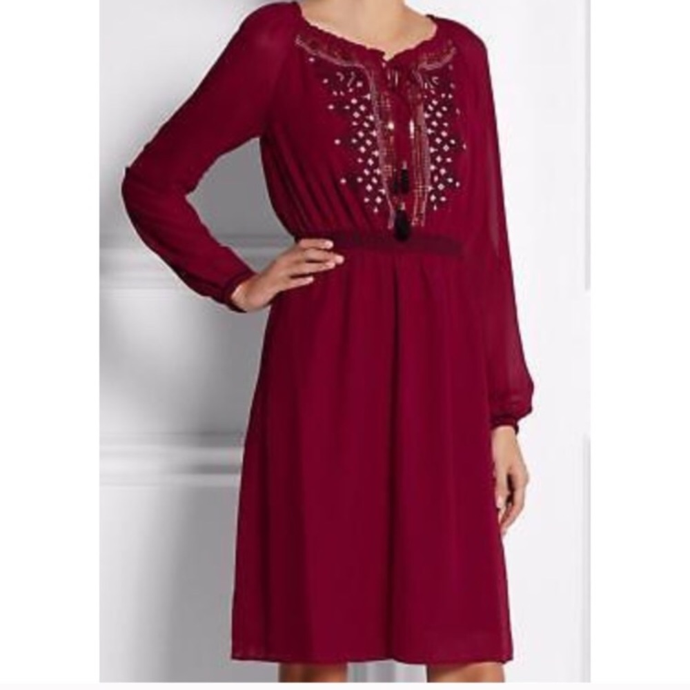 Red Peasant Dress